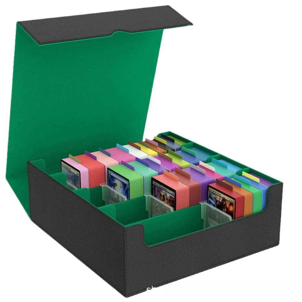 

Hot Selling Fourrow 3000+ Large-capacity Board Game Card Box Magnetic Fliptop Game Card Storage Box Waterproof Portable Card Box