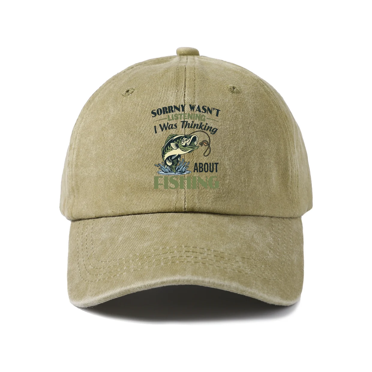Expressive Slogan Graphic Baseball Cap, Vintage Washed Adjustable Unisex Dad Hat, Everyday Gift