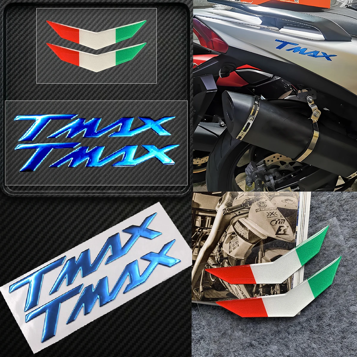 For TMAX 530 500 560 400 750 Tech MAX Epoxy Resin 3D Stickers Motorcycle Body Tank TMAX Emblem Label Badge Accessories Decals