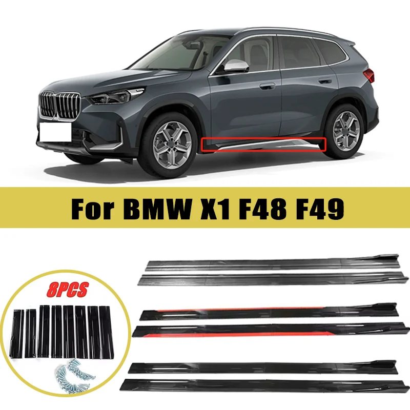 

Universal 2m/2.2m Car Side Skirt Extension SplitterBumper Racing Side Wing Bumper Lip Side Spoiler For BMW X1 F48 F49
