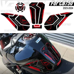 3D Resin Tank Pad Sticker Motorcycle Fuel Tank Protectior Decal For Hornet 750 Hornet CB 750 CB750 2023 2024