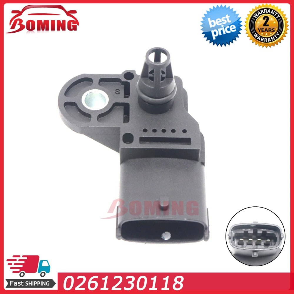 0261230118 Manifold Pressure MAP Sensor For MITSUBISHI CEDIA GALANT MIRAGE COLT LANCER SMART FORFOUR 1.1 1.3 1.5 High Quality