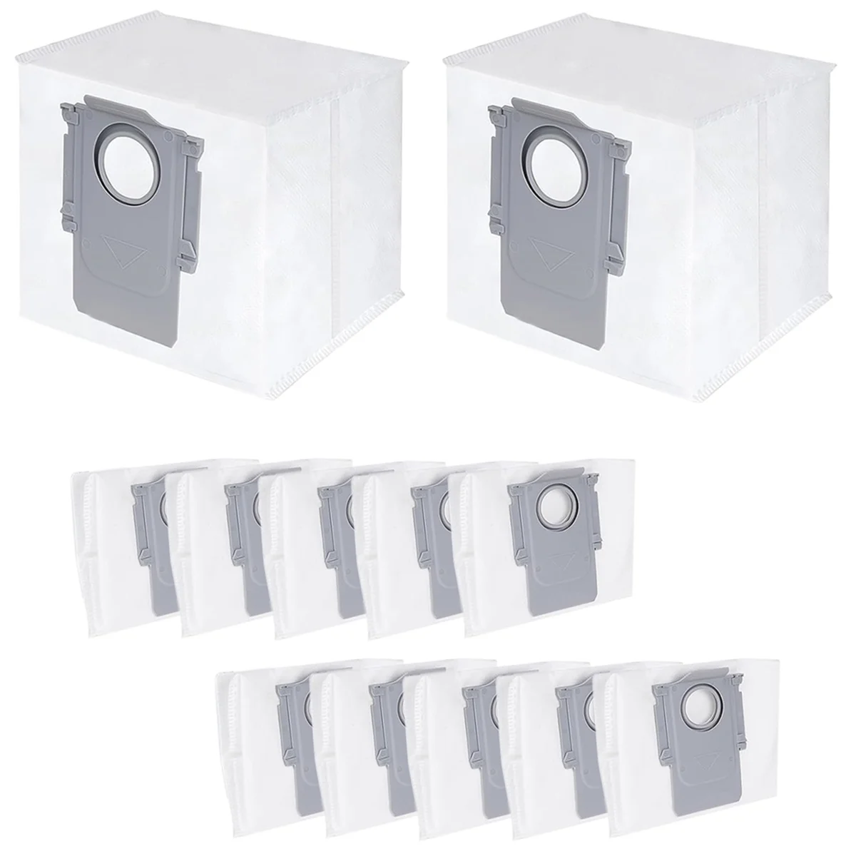 12 قطعة أكياس الغبار بديلة لـ Roborock S8+ /S8 Pro Ultra / S7 MaxV Ultra / Q5 / Q5+ / Q7+ / Q7 Max + حقيبة المكنسة الكهربائية
