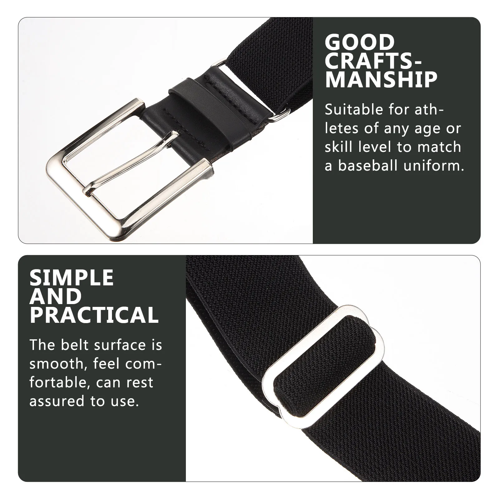 

Sturdy Baseball Pants Belt with Adjustment Holes Suitable for Baseball Softball Players Fashionable Sports Belt for Men Women