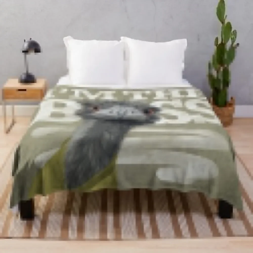 Ostrich. I'm the Boss! Throw Blanket Flannel Baby Camping Blankets