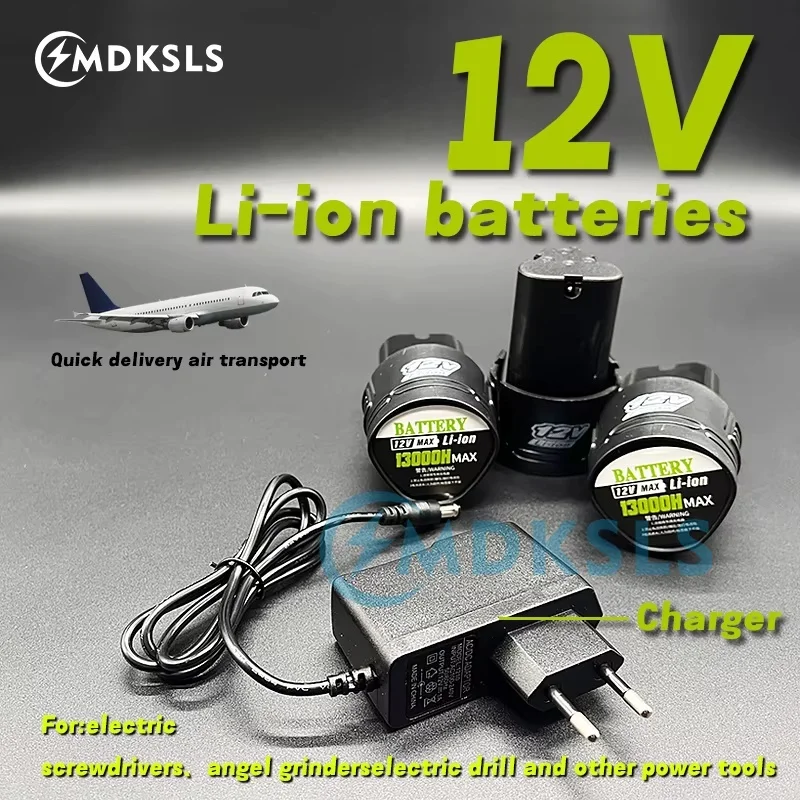 100%12V Universal High Capacity New  Rechargeable Battery for electric screwdriver electric drill mini angle grinder power tools