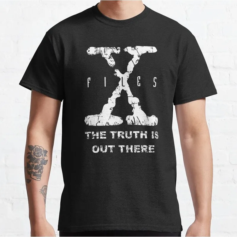 Don't Trust Anyone Vintage Sci-Fi TV Series The X-Files Gift T-Shirt 0227 Retro Alien Movie Graphic Clothing All Size Tops