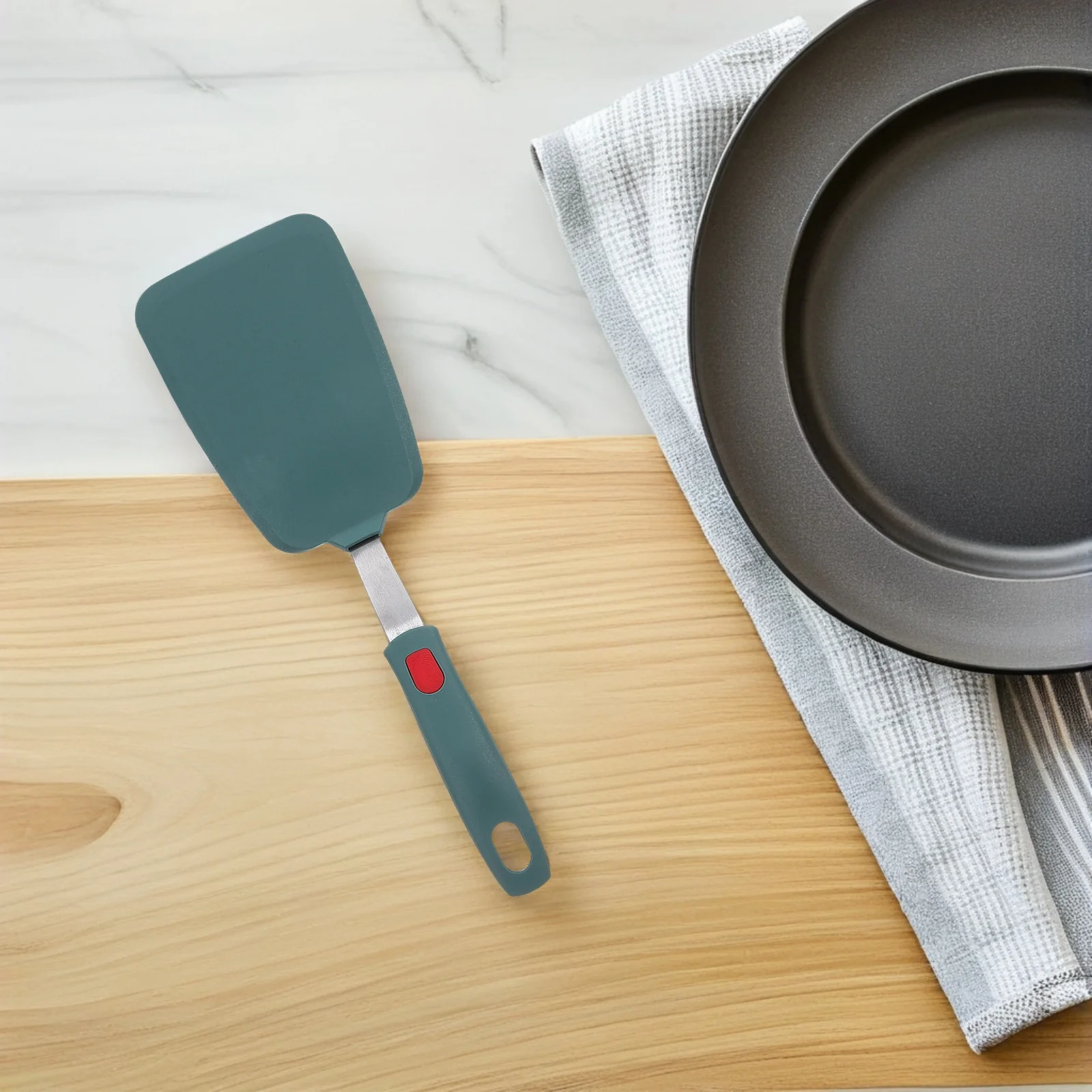 

Silicone Thin Spatula Heat Resistant For Nonstick Pan Cooking Pancake Egg Flipper Dark Tool Baking Utensil