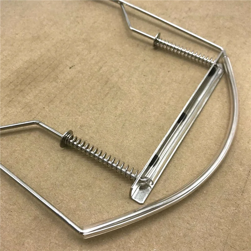 

AA75-6X Harmonica Neck Holder 10 Holes Blues Harp Mouth Organ Stand Harmonic Rack -Silver