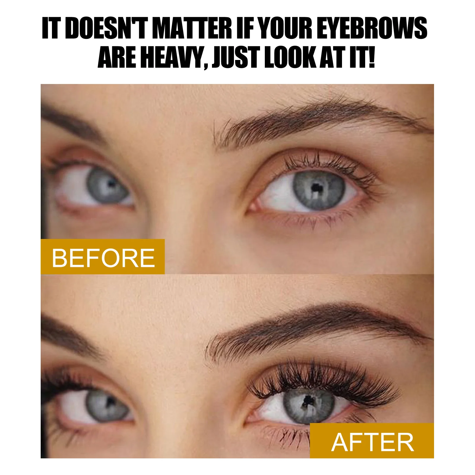 Tinte de cejas marrón oscuro impermeable y a prueba de manchas, cejas naturales 3D, Color de larga duración con cepillo, fórmula vegana