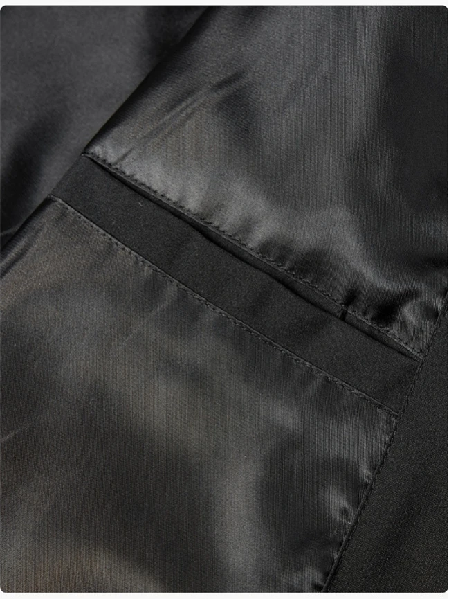 American high street design vintage workwear jaet masculino primavera outono gola flip retro versátil outerwear fibra de poliéster