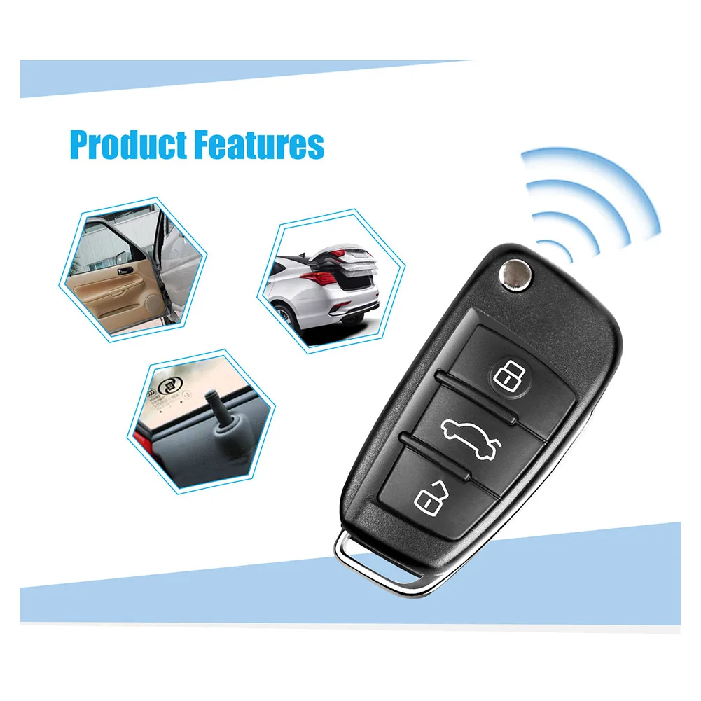 

For Xhorse XKA600EN Universal Wire Remote Key Flip Fob 3 Buttons For A6 Q7 Type For VVDI Key Part