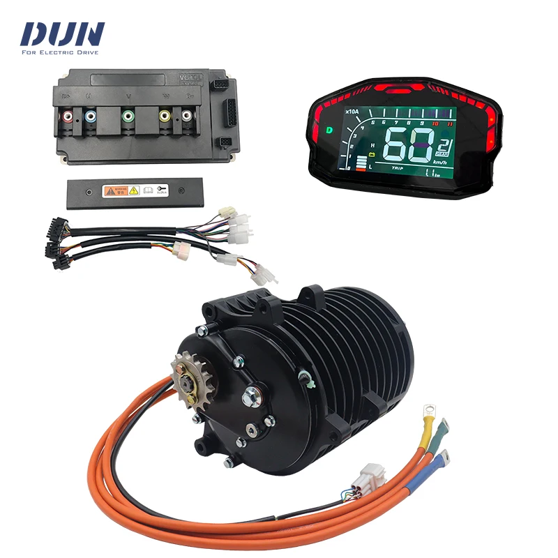 QS138 V3 70H PMSM 3KW motore Mid-Drive con Controller EM150, Display DKD per E-moto