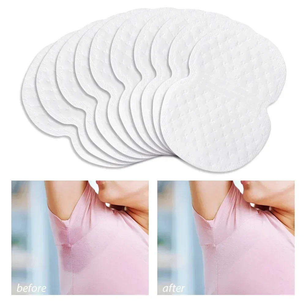 200Pcs Disposable Underarm Armpit Sweat Pads Sweat-absorbing Patch Summer Deodorants Non-woven Pads Breathable Ultra-thin
