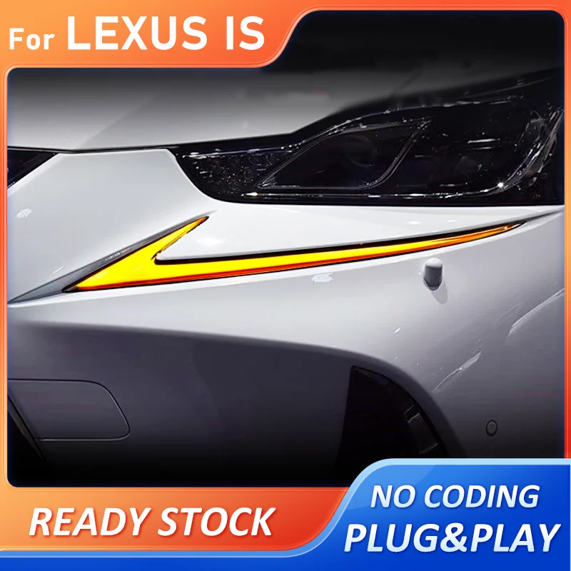 

LED Daytime Running Light for Lexus IS200 IS250 IS300 IS350 2013-2022 LED Dynamic turn signal RGB DRL Day Lights