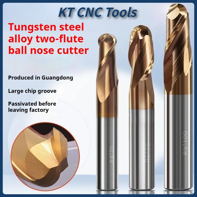 

Milling Cutter Alloy Coating Tungsten Steel Tool Cnc Maching Hrc55 2 Flute Ball Nose Endmills Top Milling Cutter Machine Endmill
