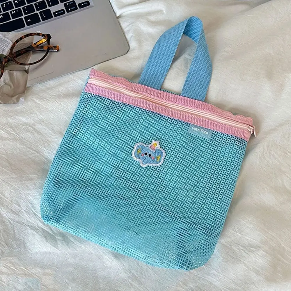 

Skin Care Storage Bag Women Cosmetic Bag Student Stationery Lipstick Toiletry Mesh Storage Bag Makeup Brush Transparent