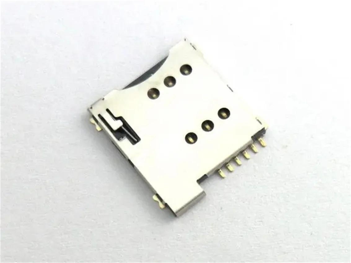 Small card 6P MICRO SIM 6P self-ejecting mobile phone SIM card holder Self-ejecting PUSH SIM card