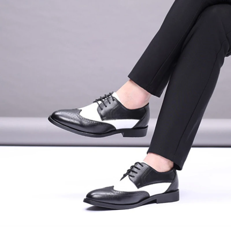 Four Seasons Men's Shoes With Heightening Leather Shoes Men's Business Formal Casual Leather Shoes Wedding Groom's Shoes