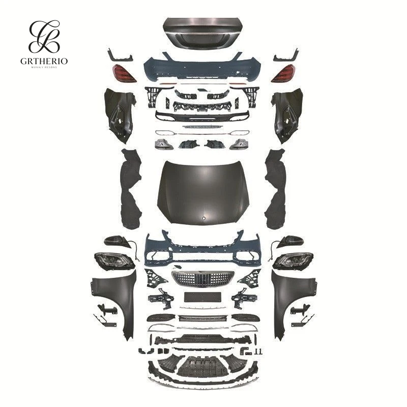 

Suitable for Mercedes-Benz S-Class W221 2018 model, rear bumper, large taillights, front grille, hood, and full body k