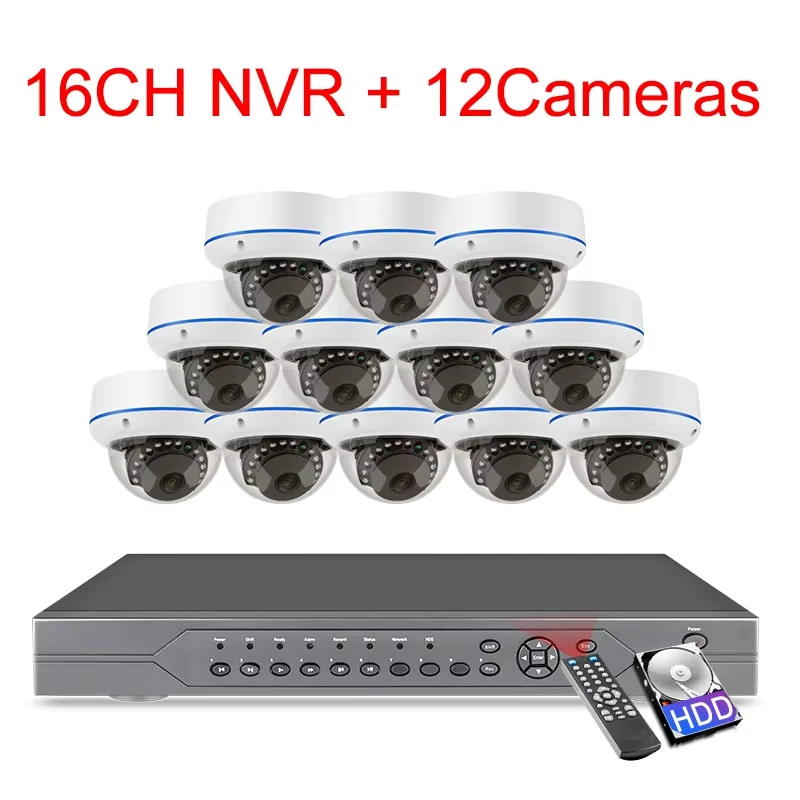 Variant: 16CH NVR 12 Cameras