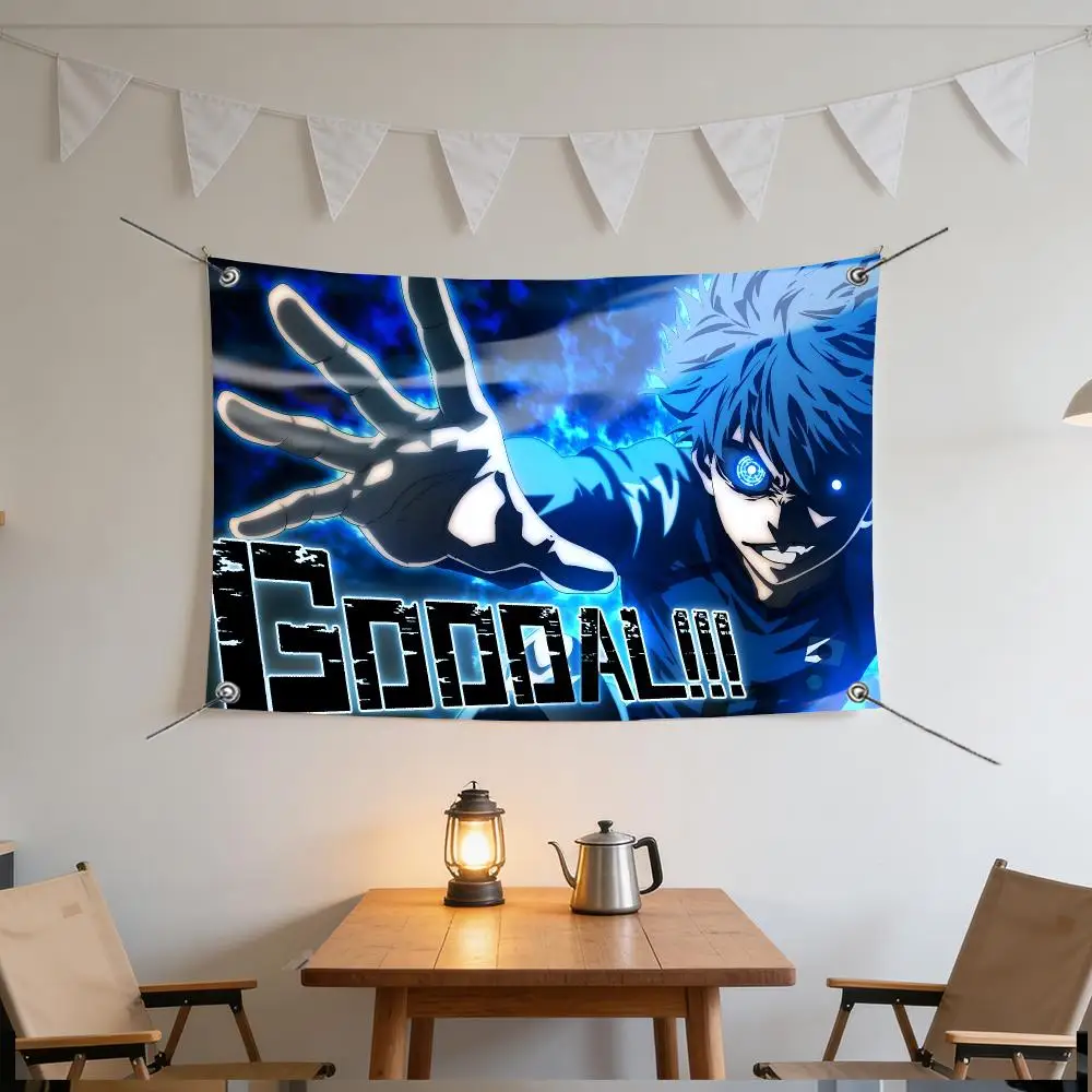 Anime Japanese TV Fantasy BLUE LOCK Flags Specialized for indoor and outdoor home decorations, outdoor camping, and bar parties