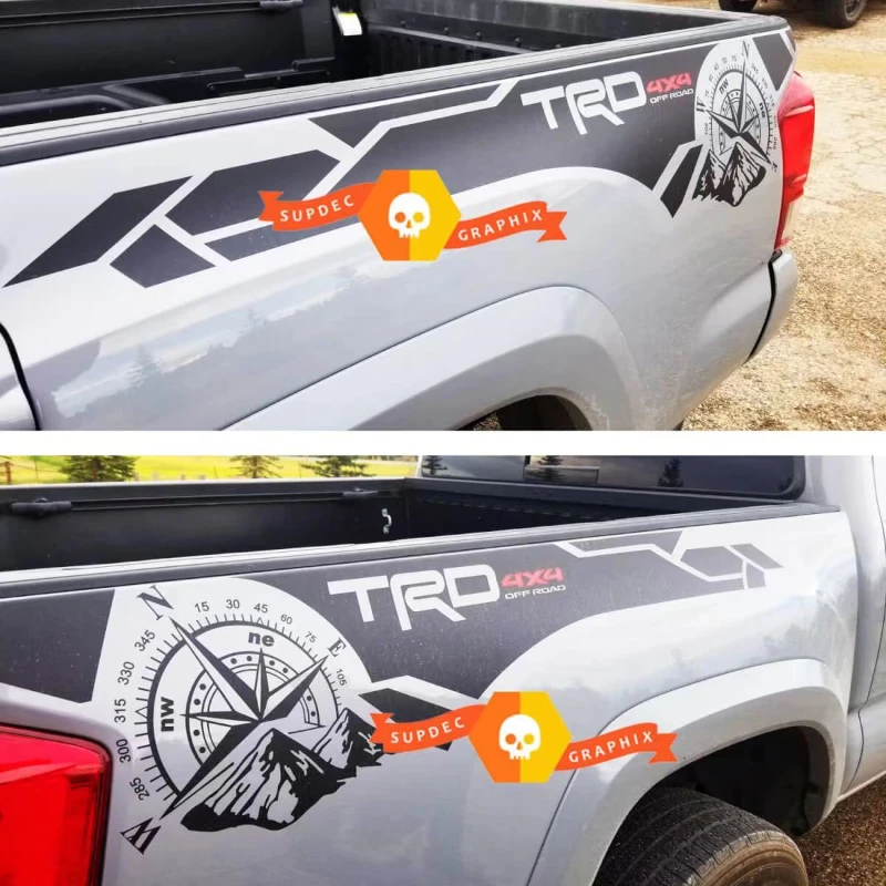 Car sticker FOR Toyota Hierax TRD 4X4 rear trunk decoration modification sticker accessories