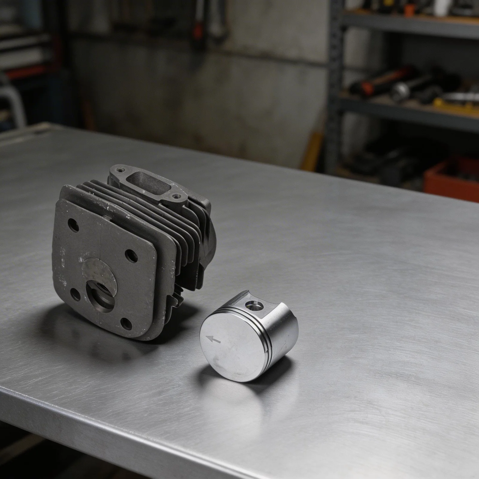Cylinder for piston HUS390 for piston Silver Compatible for chainsaw Maintenance for Kit Cylinder Kit Long-lasting Performance