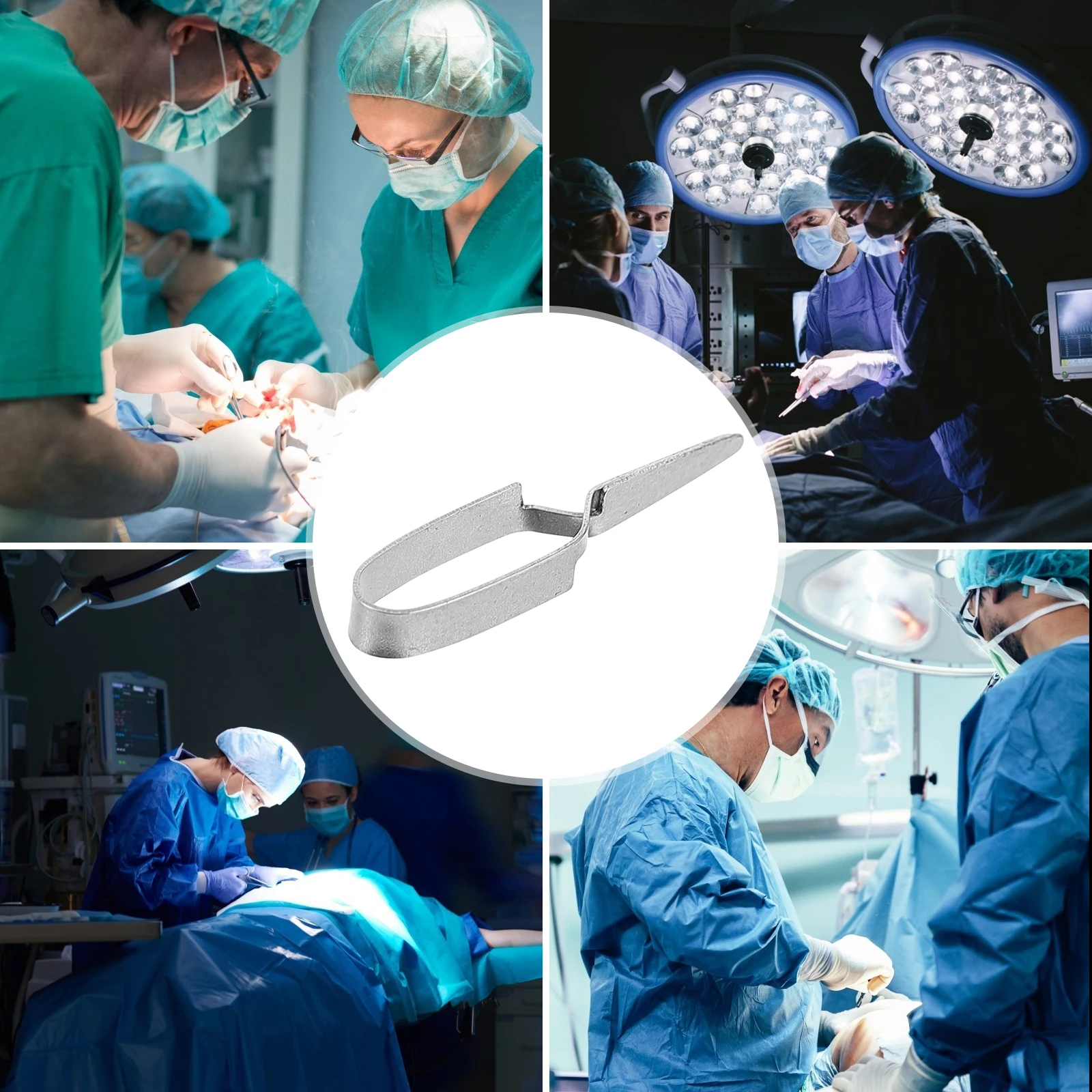 

1Pcs Hemostatic Clip Stainless Steel Vein Clamp Practical Laboratory Metal Clip Durable Medical Use Vein Clamp