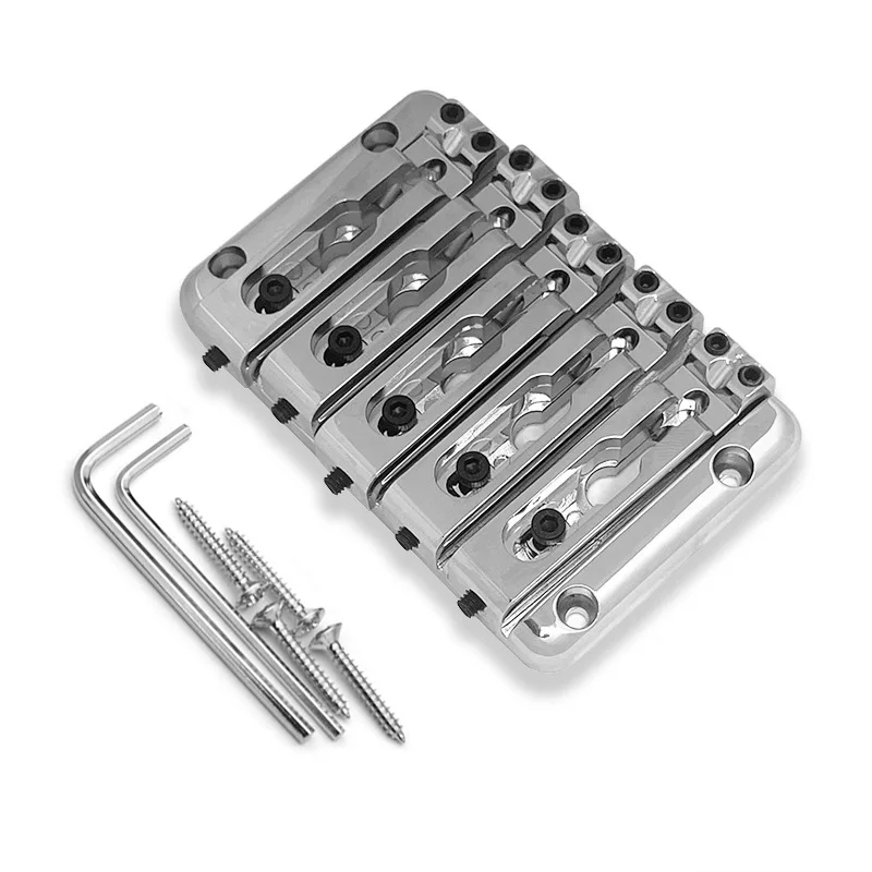 Separated Bridge 5-String Bass Fixed Bridge String Spacing 15MM Bridges 92.5x60MM String Body Bottom Through Bass Accessories