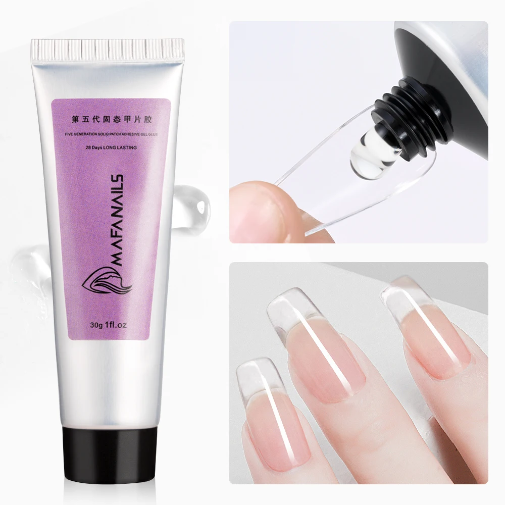 30/10/5g Solidny żel do paznokci do sztucznych tipsów Rhinestone Press On Nails Super Strong Acrylic Nail Glue Gel DIY Manicure Salon