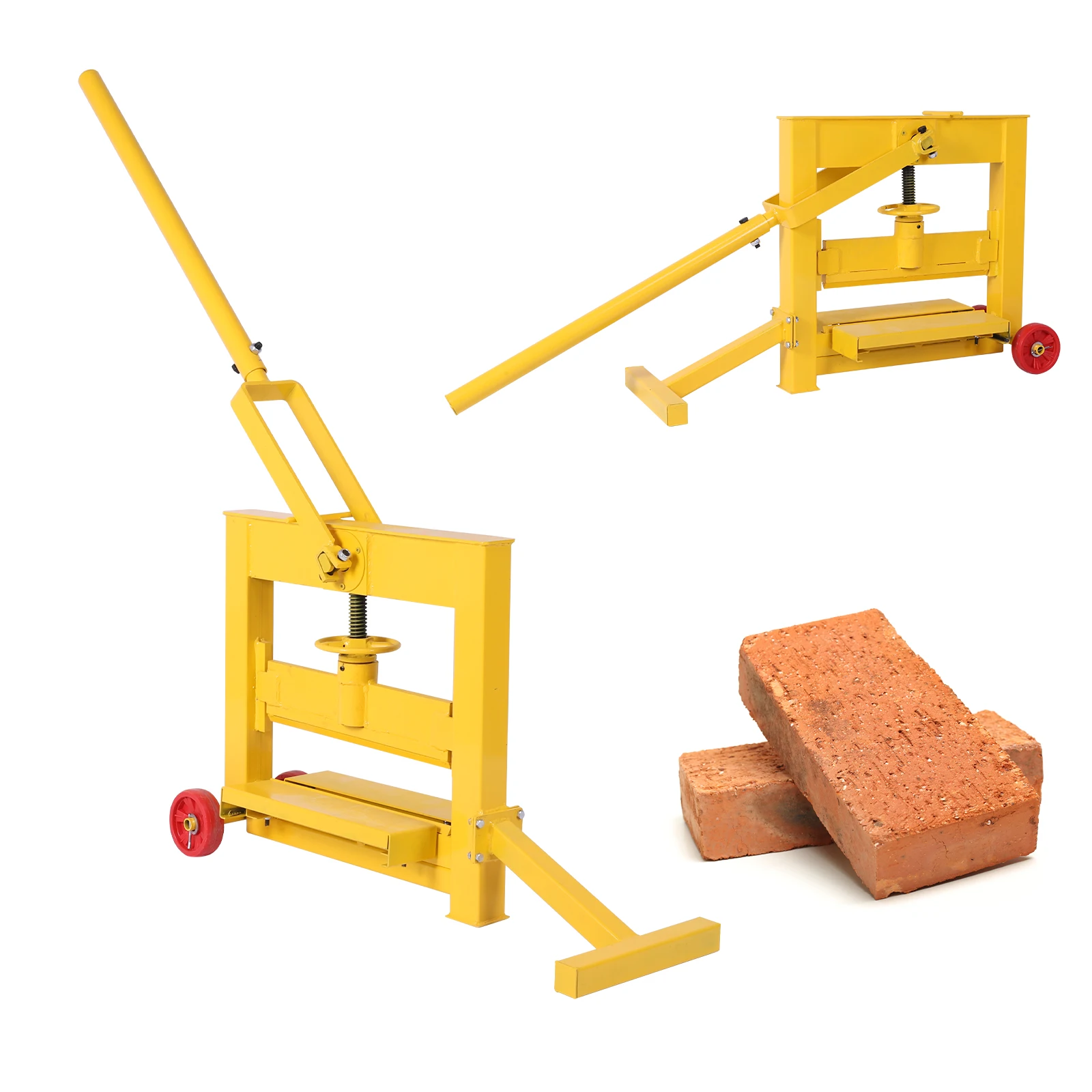 

Manual Brick Cutting Machine Small Portable Wheel Brick Cutter Block Splitter Cutter Landscaping Stone Brick Cutter Tool