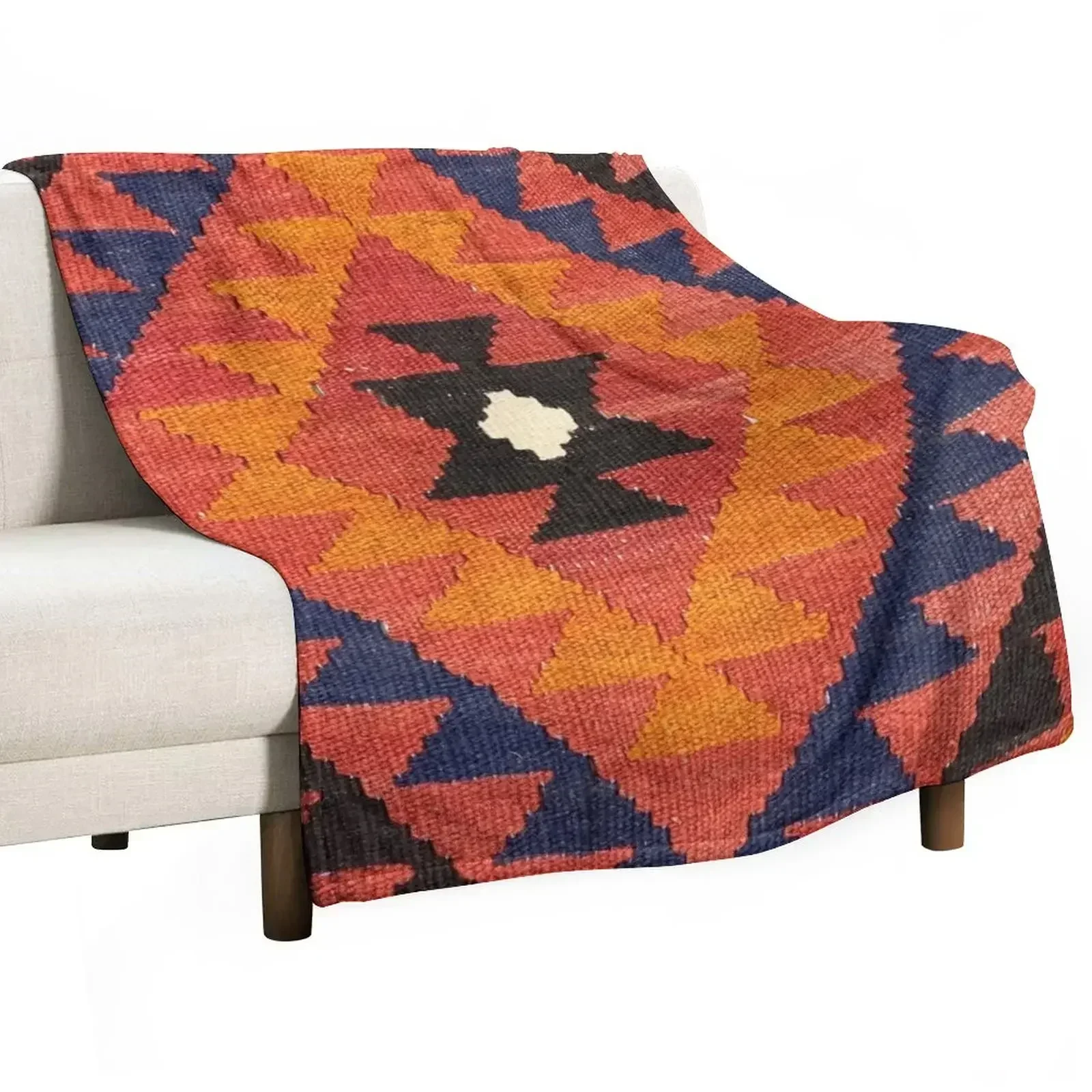 Decorative Kilim, Navaho Weave, Woven Textile Throw Blanket Weighted Blankets For Bed Furrys Camping Cute Plaid Blankets