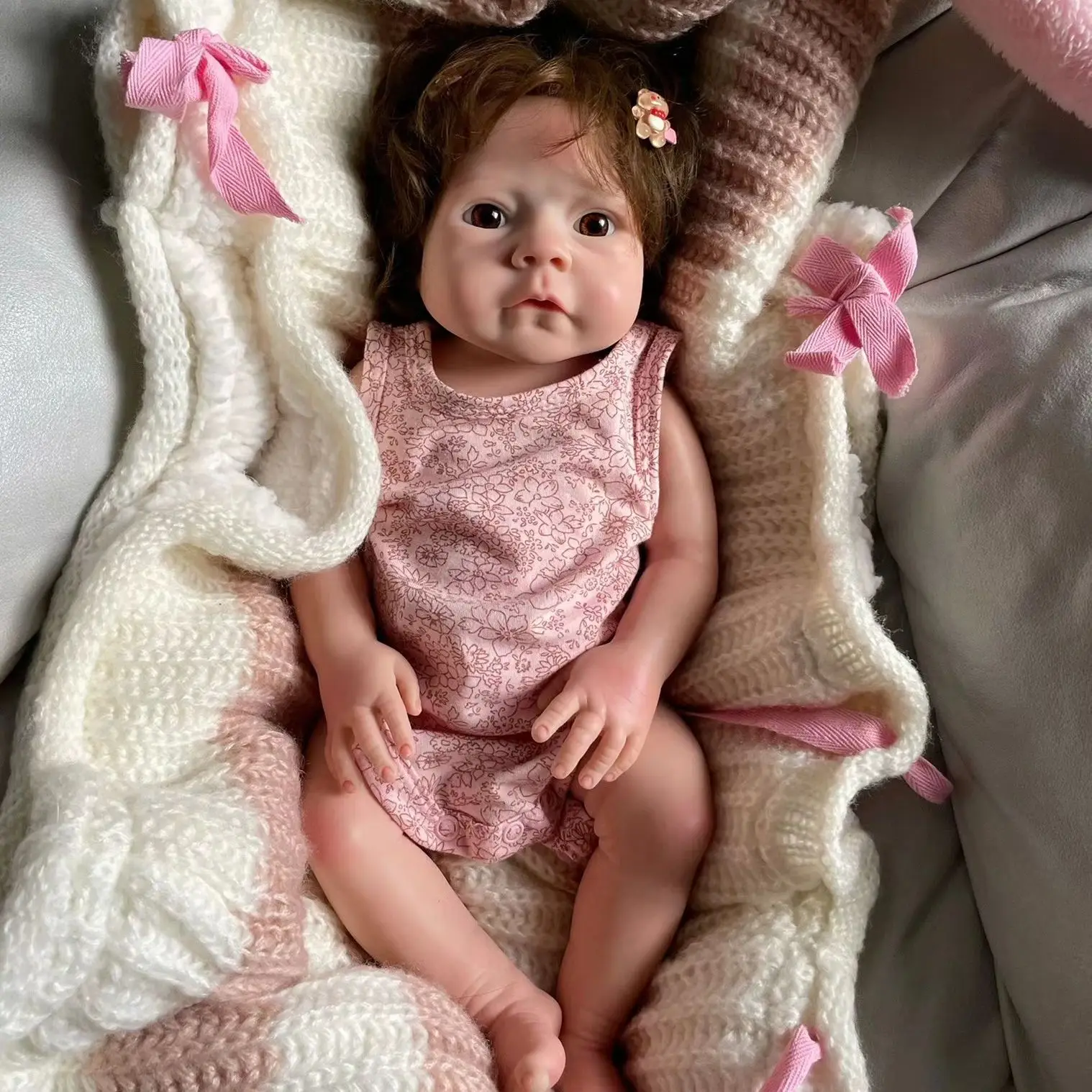 Full Solid Silicone 18 Inch Reborn Bebe реборн Handmade Silicone Baby Doll Soft Realistic boneca bebê reborn de silicone Gifts