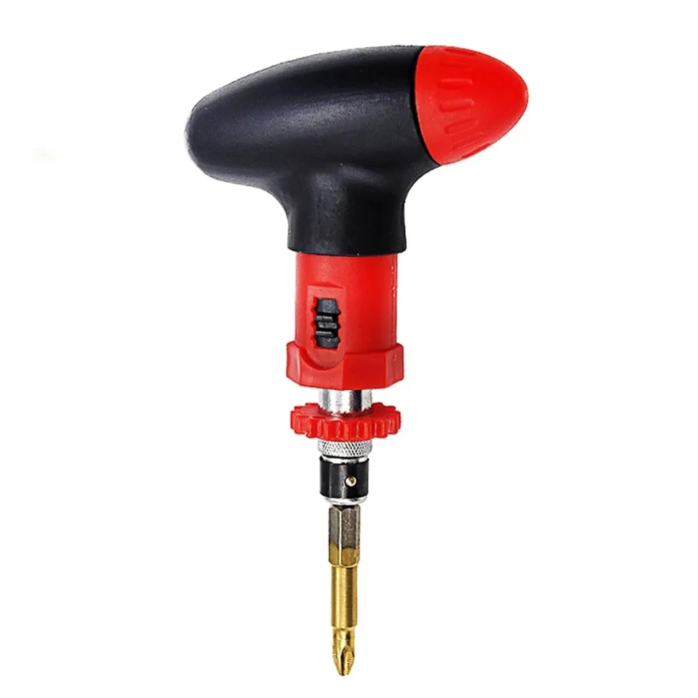 Manual T-type Ratchet Screwdriver Quick Bolt Driver Batch 6.35mm Forward Reverse Screwdriver Fast Screw Driver Bit