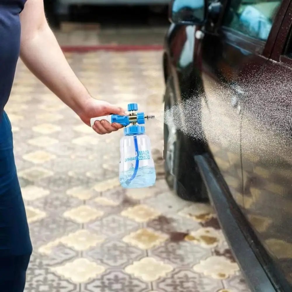 Thick Handle Car Washer Foam Generator 1L High Foaming Snow Foam Lance Empty Bottle Adjustable Spray Foamer Sprayer Truck