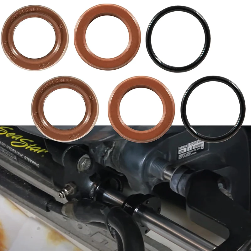 6PCS Cylinder Seal Kit for Seastar BayStar Cylinder Seal HC4645H, HC4648H, HC4658H, HP4600, FSM131 Gen2 - Direct Replacement