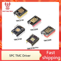 5PCS BIGTREETECH TMC2209 TMC5160 TMC2208 TMC2130 Stepper Motor Driver 3D Printer Parts For BTT Manta M8P SKR V1.4 Octopus V1.1