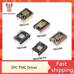 5PCS BIGTREETECH TMC2209 TMC5160 TMC2208 TMC2130 Stepper Motor Driver 3D Printer Parts For BTT Manta M8P SKR V1.4 Octopus V1.1