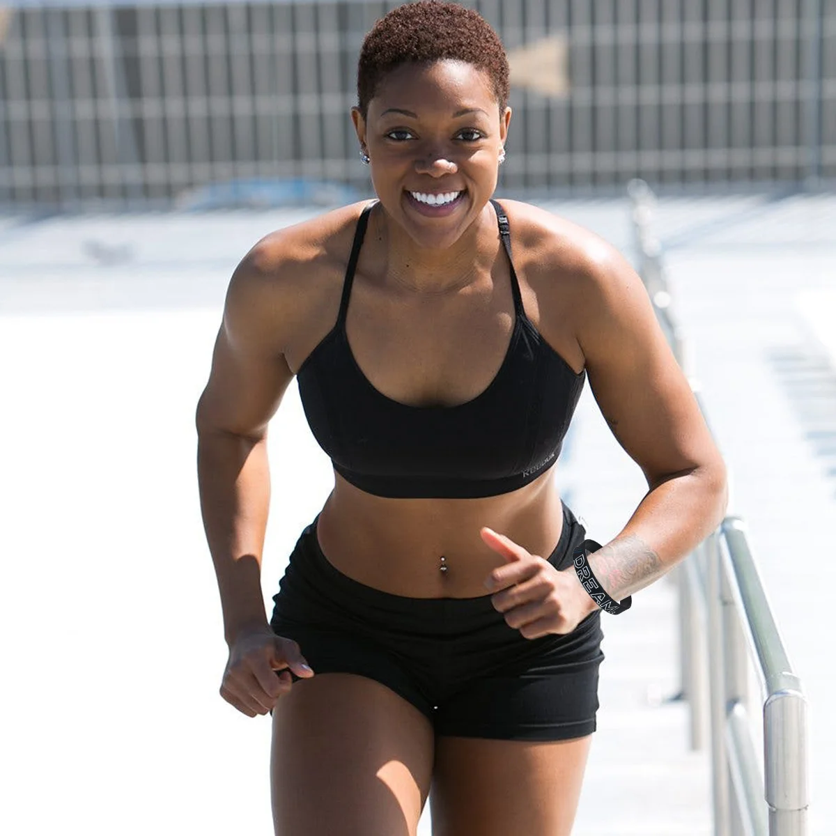 

4Pcs Silicone Motivational Wristband Elastic Inspirational Bracelet for Teens Adults Fitness Carnival Be Yourself