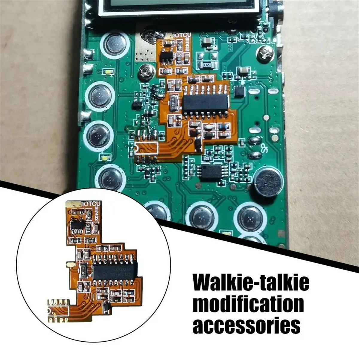 Für quan sheng k5 k6 si4732 platine fpc modifikation hf kurzwellen voll band empfang 2m expansion chip