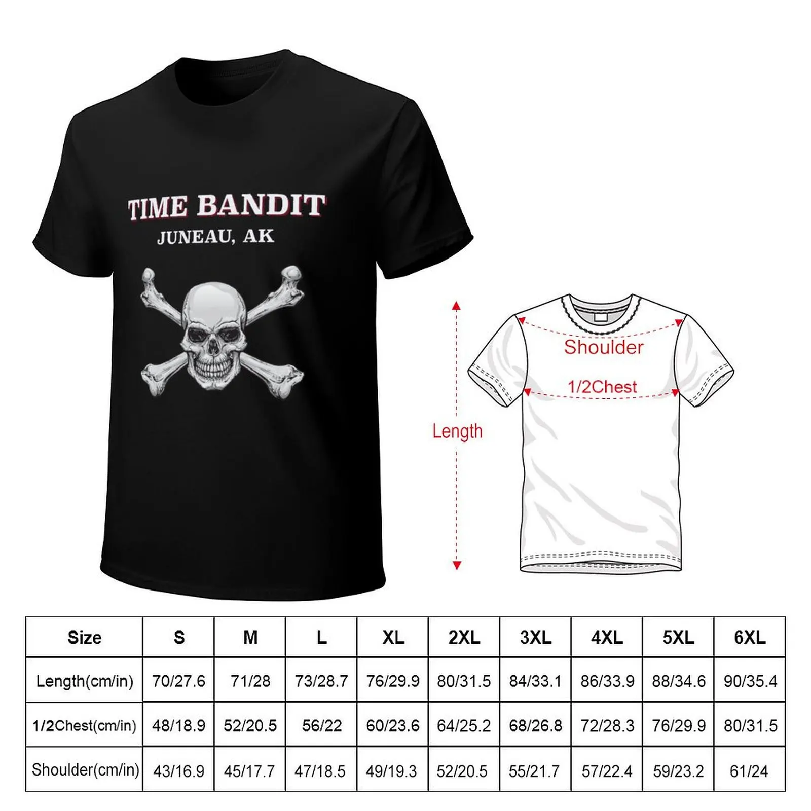Time bandit FV Sticker T-Shirt Minimalist Graphic Tee Shirt