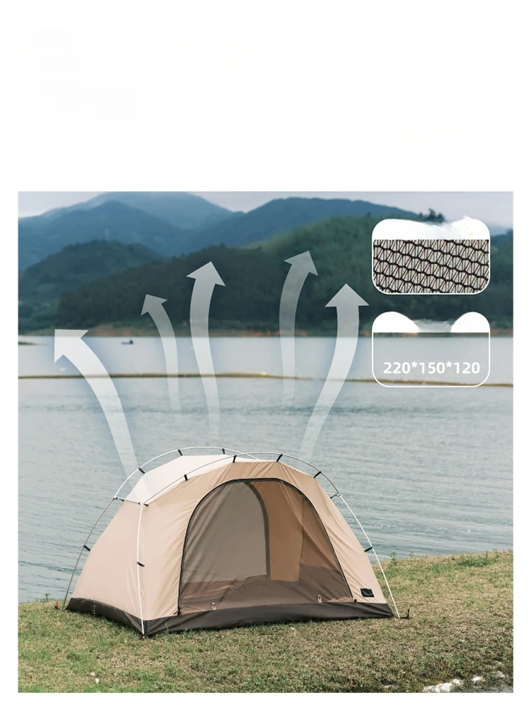 Vidalido 2Persons TC Cotton Military Bed Tent Outdoor Camping Multi-function Single Layer Dormitory Mosquito Net Light Portable