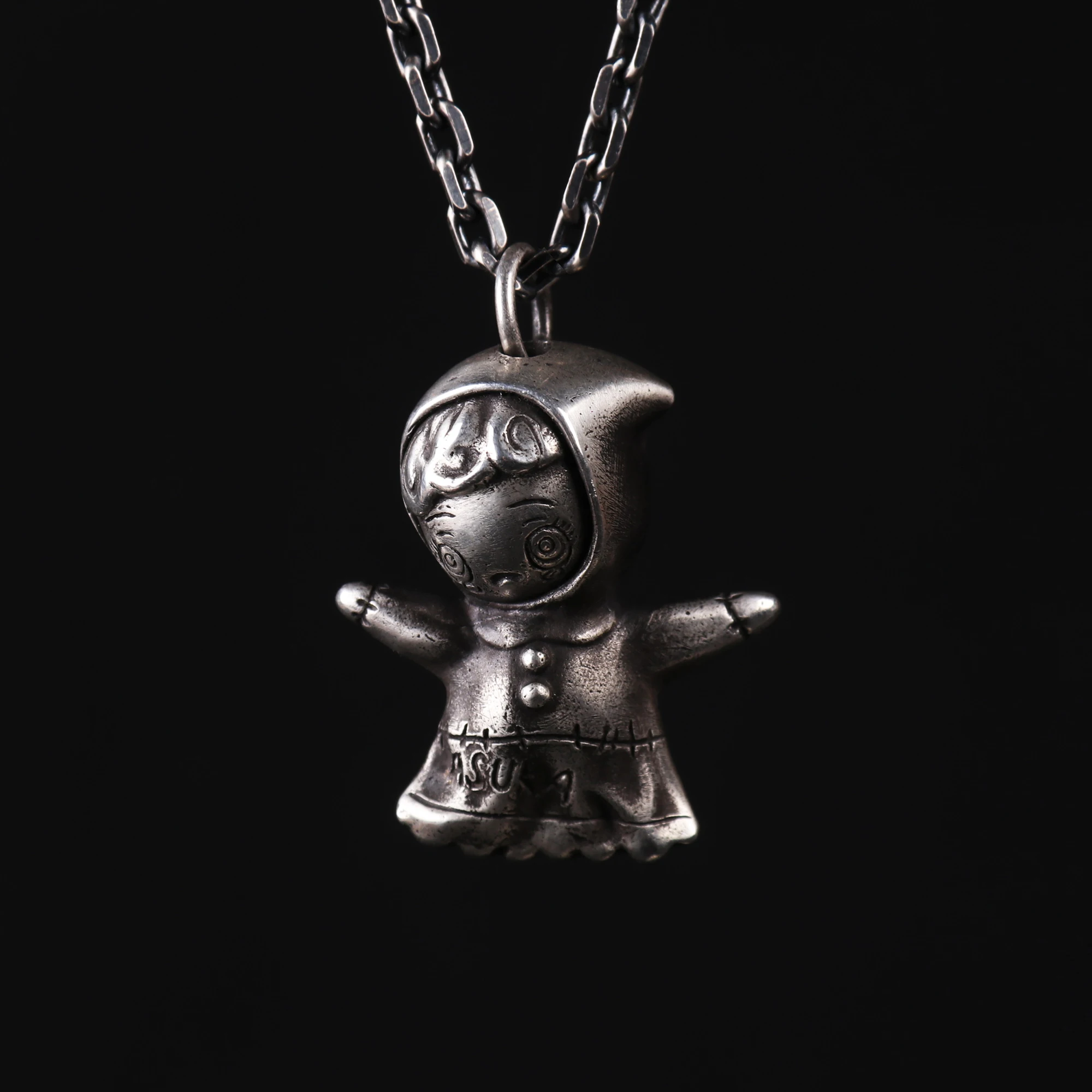 

Handmade 925 Sterling Silver Asuka's Doll Necklace Cosplay Pendant