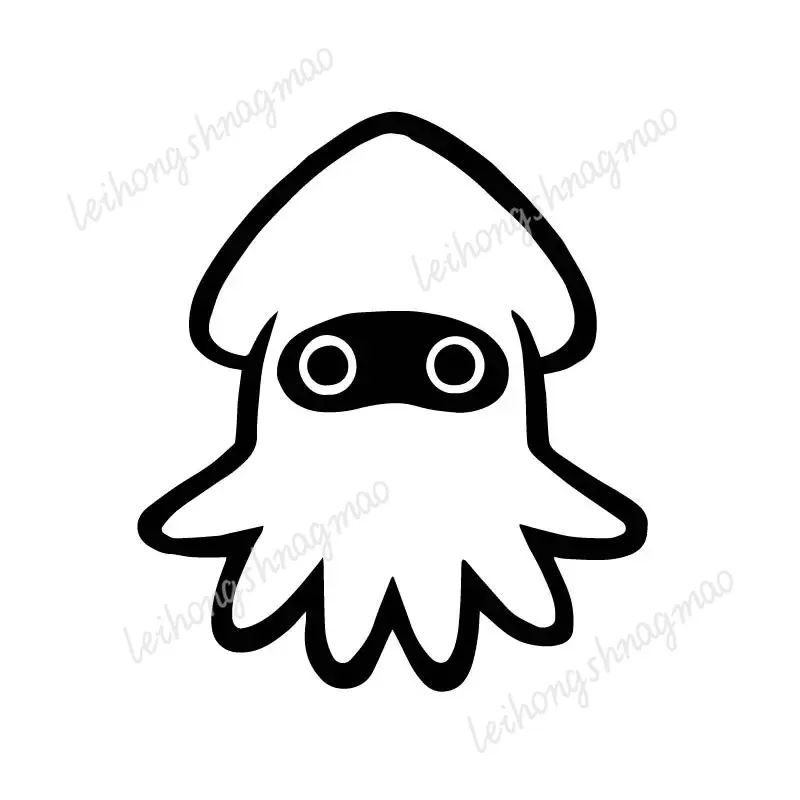 

Cute Little Squid Cartoon Car Stickers Are Suitable for Laptop Luggage Decoration Car Scratch Coverage Waterproof Vinyl Decals