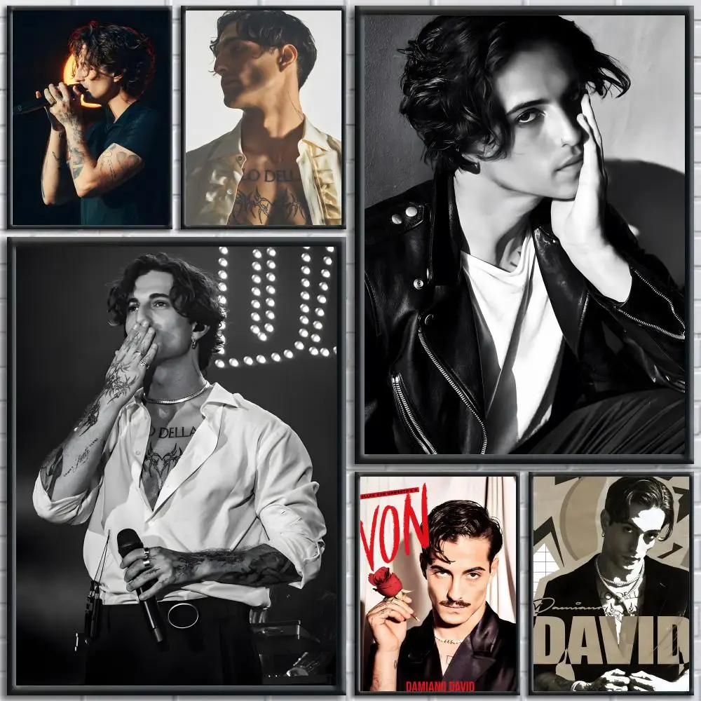 

Singer D-damiano David Poster Trendy And Easy-to-Apply Wall Art Stickers For Home Decor And Dorm Room Walls