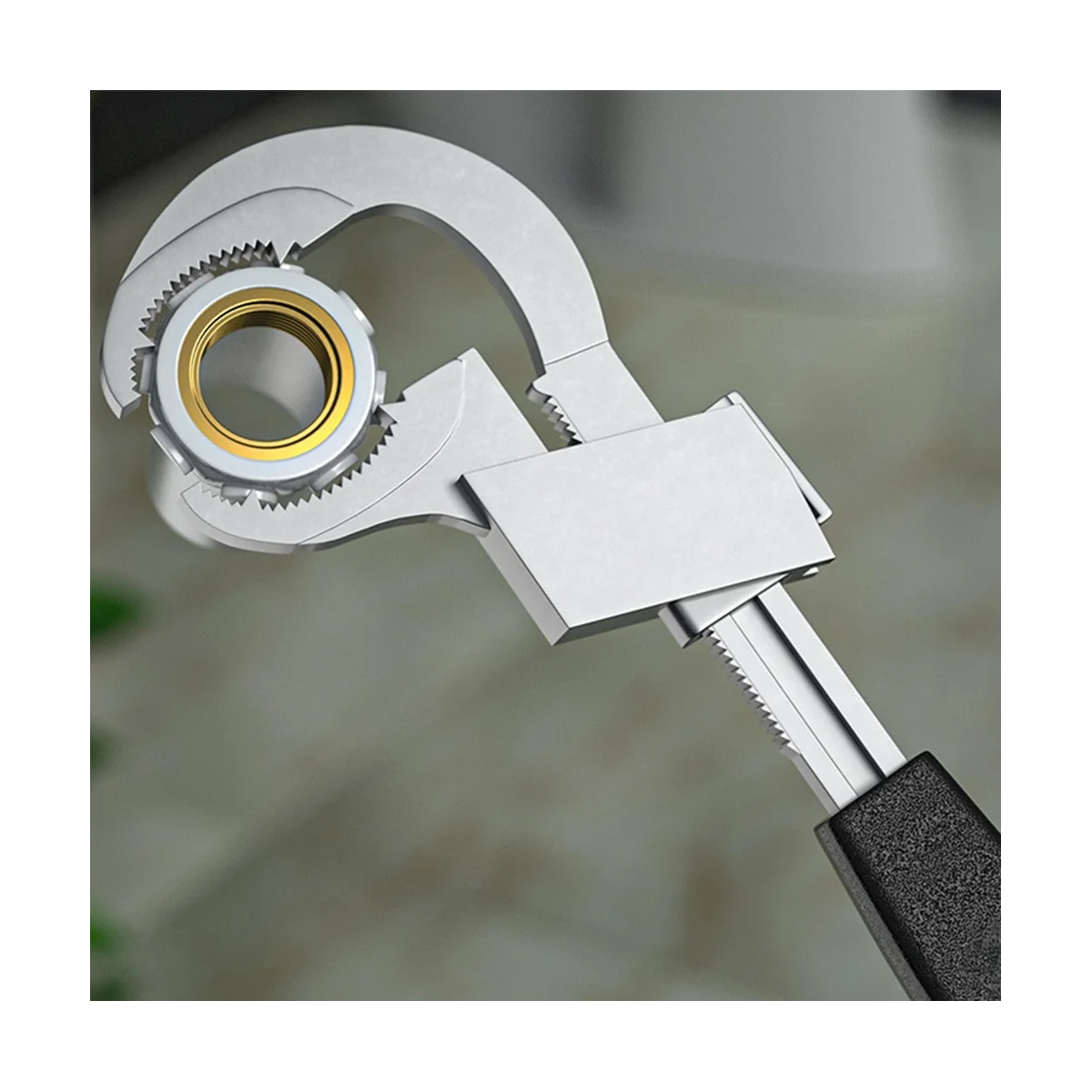

Sturdy Multifunctional Adjustable Wrench, Used for Disassembling and Assembling Sanitary Products Including Complete Fittings