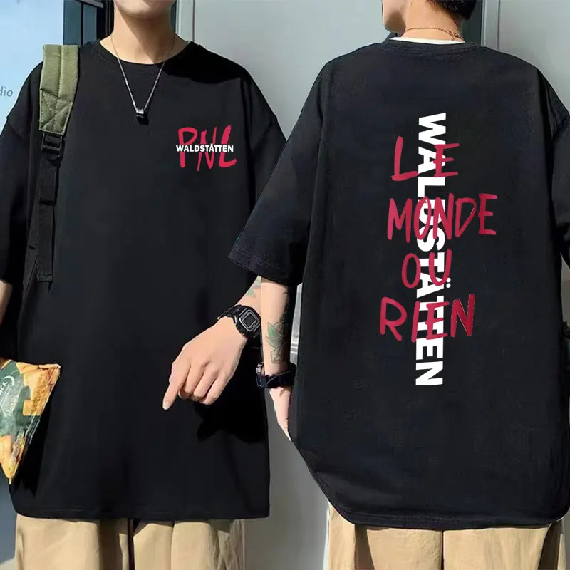 

Rapper PNL Que La Famille Le Monde Chico Album Graphic T-shirt Men Hip Hop Fashion Street Crewneck T-shirts Cotton Retro T Shirt