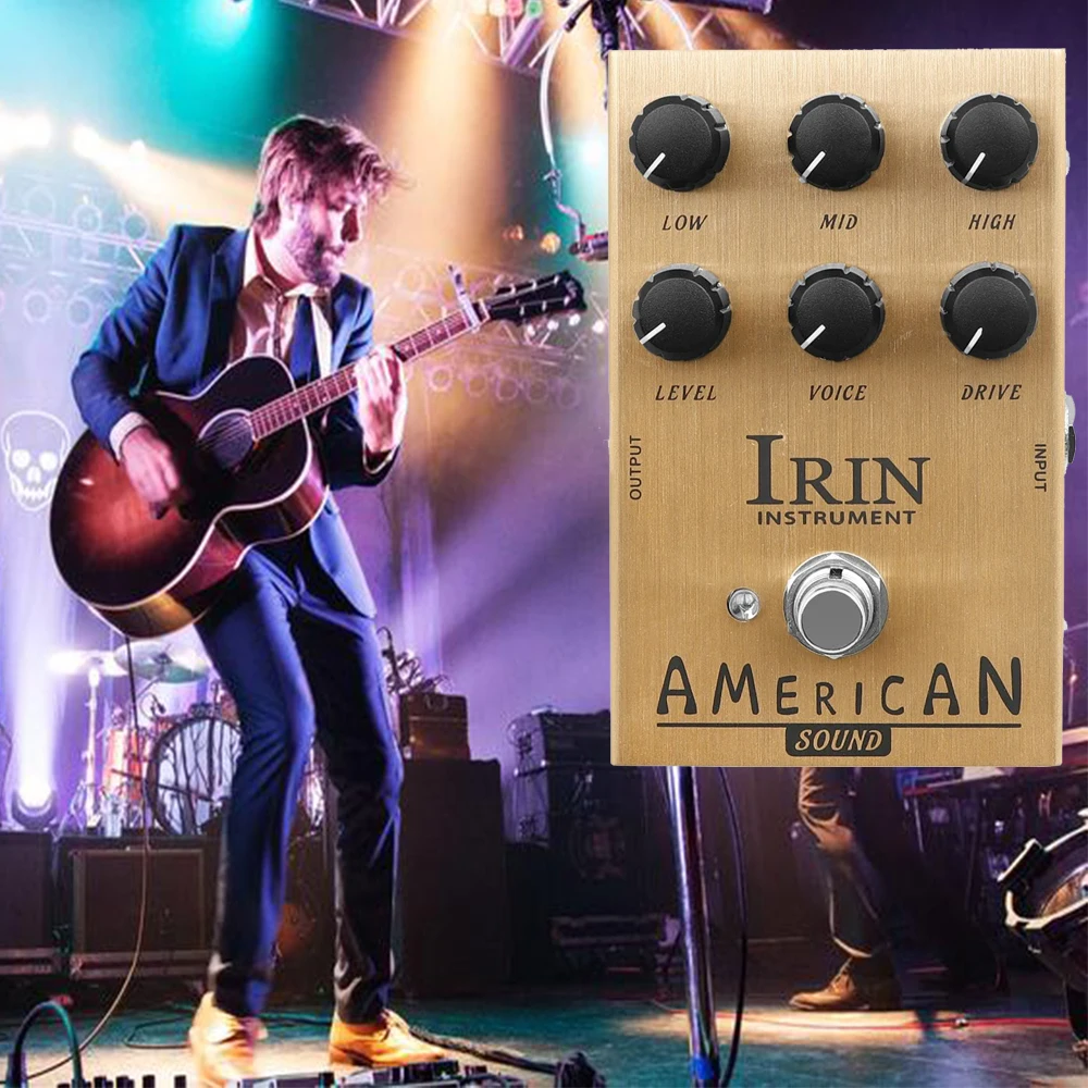 

IRIN AMERICAN SOUND Overdriv Guitar Effects Pedal Pedal Analog Simulation 57 Deluxe Amplifier Pedals True Bypass Electric Guitar