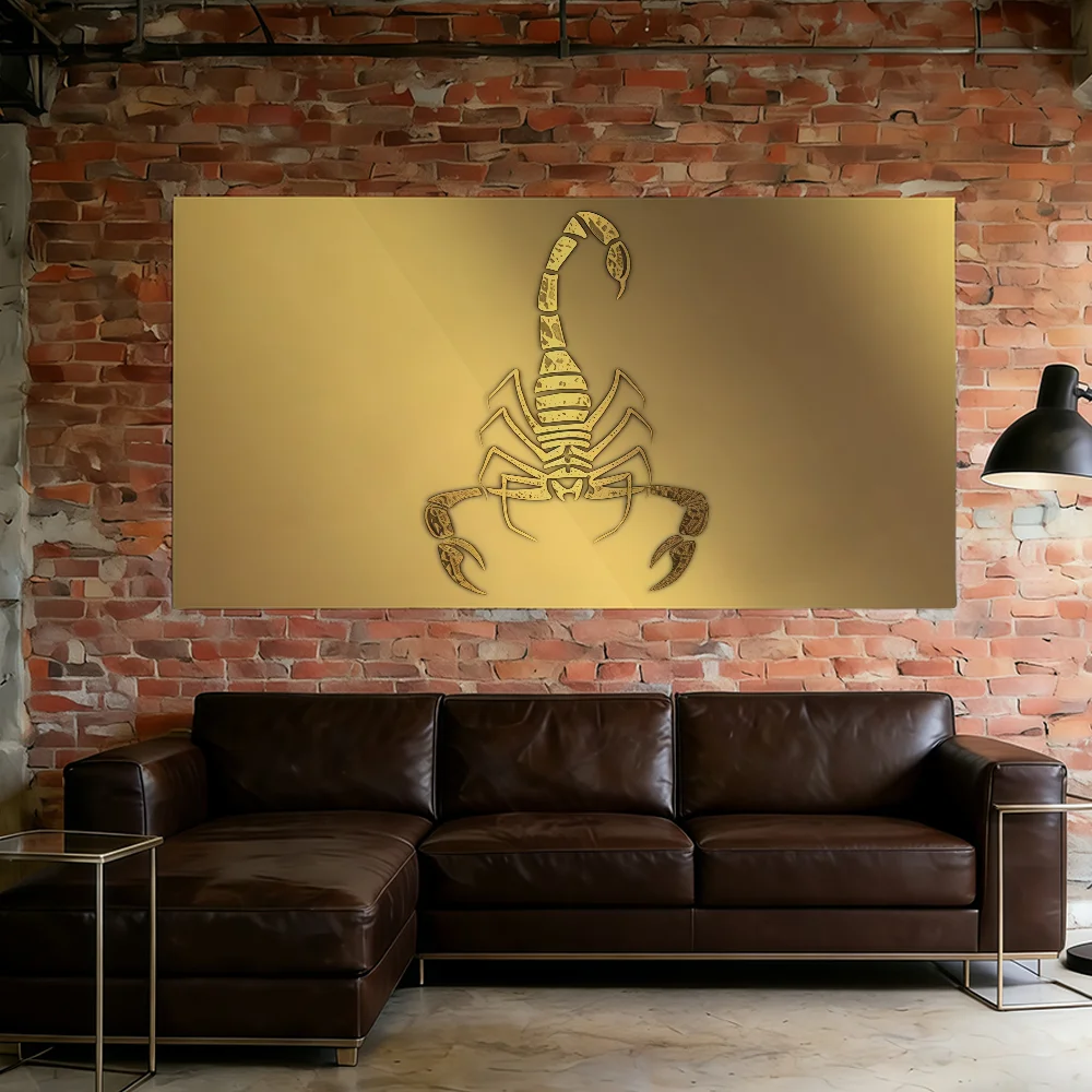 Golden Scorpion Cool flag Best Price For Outdoor Camping Party Club Banner Decoration Ornaments